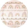 Boho Rainbow Paper Dessert Plates