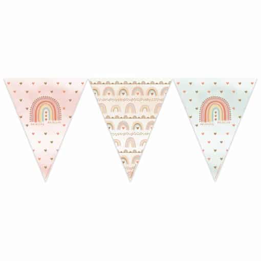 Boho Rainbow Paper Flag Bunting