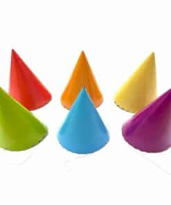 Bright Coloured Paper Party Hats