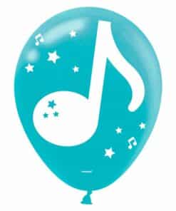 Alternative view of Internet Famous Musical Note Printed Latex Balloons - 12" (Pk 6)