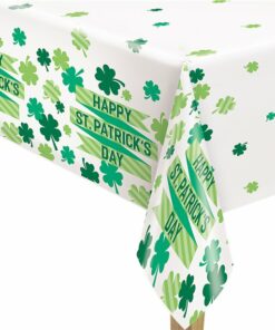 Lucky Clover Plastic Tablecover