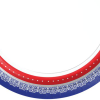 Red, White & Blue Round Serving Platter -