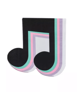TikTok Musical Note Themed Paper Napkins