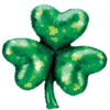 Emerald Green Shamrock Shaped Balloon