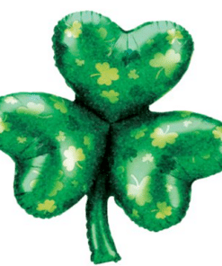Emerald Green Shamrock Shaped Balloon