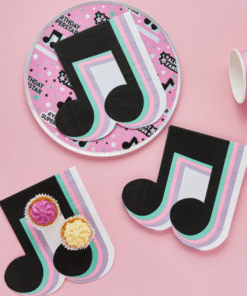 TikTok Musical Note Themed Paper Napkins