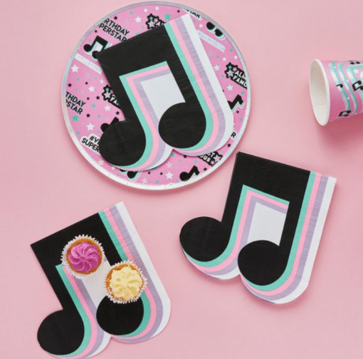 TikTok Musical Note Themed Paper Napkins