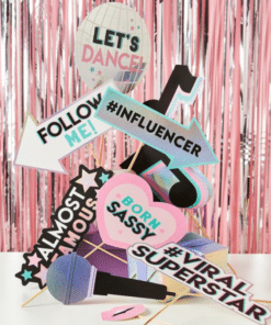 TikTok Musical Note Party Selfie Photo Props