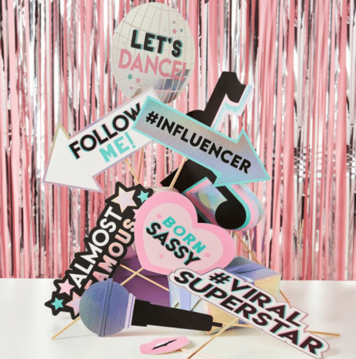 TikTok Musical Note Party Selfie Photo Props