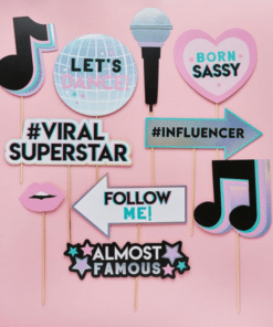 TikTok Musical Note Party Selfie Photo Props