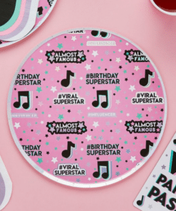 TikTok Musical Note Themed Paper Plates