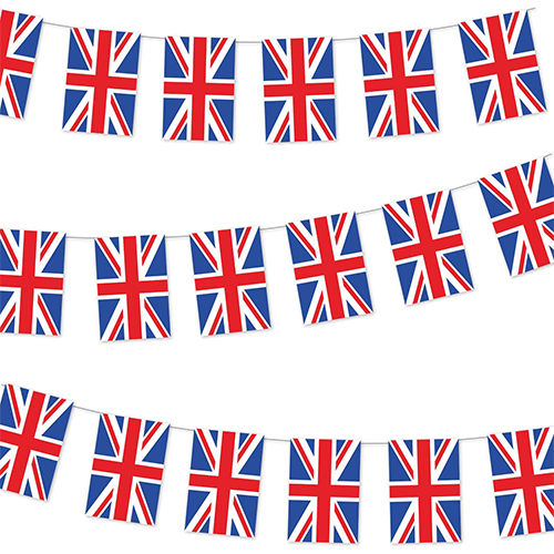 Union Jack Plastic Bunting, Union Jack Decorations