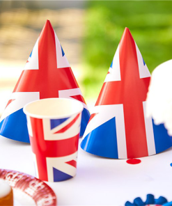 Union Jack Cone Hats