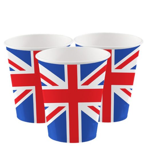 Union Jack Paper Cups