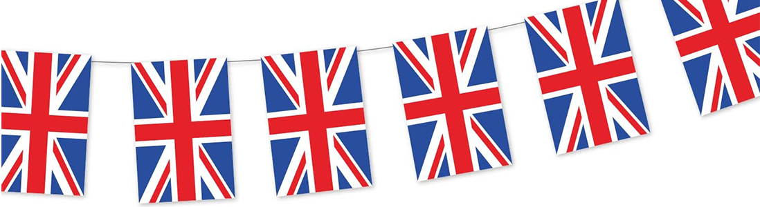 Union Jack Plastic Bunting Banner