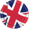 Union Jack Paper Plates