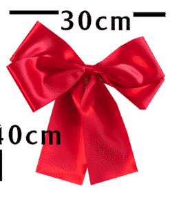 Alternative view of Red Satin Ribbon Door Bow Decorating Pack