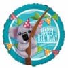 Koala Party Happy Birthday Foil Balloon