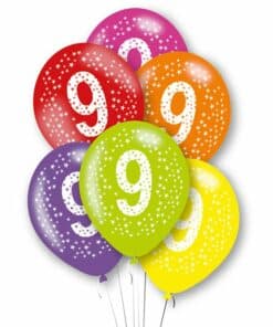 Age 9 Latex Balloons