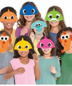 Baby Shark Assorted Paper Party Masks