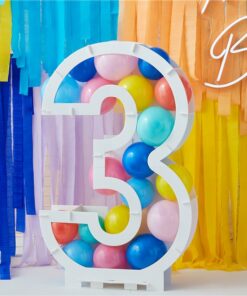 Alternative view of Balloon Mosaic Number Stand 3