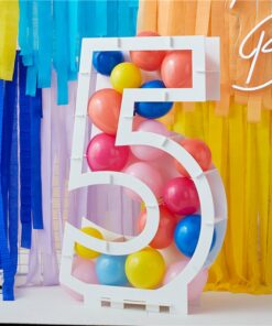 Alternative view of Balloon Mosaic Number Stand 5