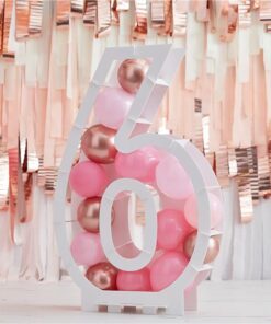 Alternative view of Balloon Mosaic Number Stand 6