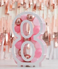 Alternative view of Balloon Mosaic Number Stand 8