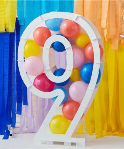 Alternative view of Balloon Mosaic Number Stand 9