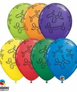 Dog Printed Latex Balloons
