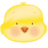 Easter Chick Head Shaped Balloon