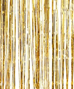 Alternative view of Gold Metallic Foil Fringe Curtain