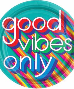 Good Vibes Paper Plates