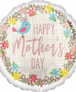 Happy Mother's Day Pretty Bird Foil Balloon