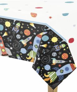 Outer Space Themed Plastic Table Cover