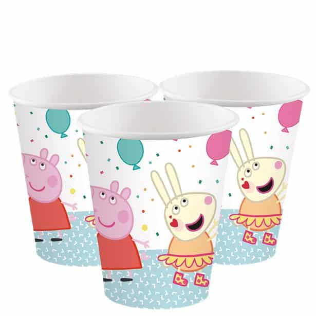 Peppa Pig Paper Cups & Plates - Next Day Delivery