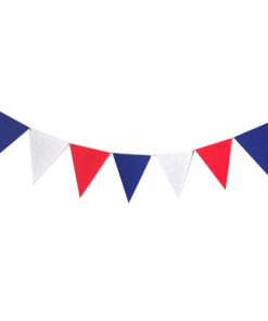 Red, White & Blue Plastic Pennant Bunting