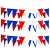 Red, White & Blue Plastic Pennant Bunting