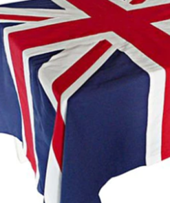Union Jack Flag Fabric Tablecloth
