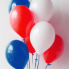 Red, White & Blue Latex Balloons