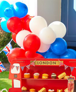 Red, White & Blue Latex Balloons