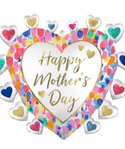 Floral Mother's Day Heart Balloon