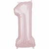 Baby Pink Number 1 Balloon