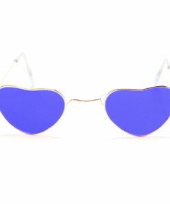 Alternative view of Blue Heart Glasses