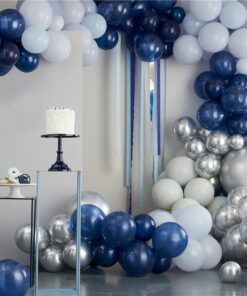 Blue Mix Balloon Arch