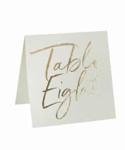 Alternative view of Gold Foiled Table Number Cards - 1-12