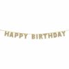 'Happy Birthday' Luxe Gold Letter Banner