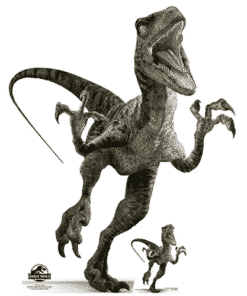 Official Jurassic World Charlie (Raptor) Dinosaur Cardboard Cutout
