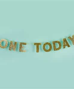 Alternative view of One Today Gold Glitter Letter Banner - 2m