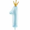 Pastel Blue 1st Birthday Prince Balloon